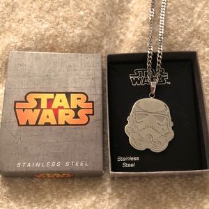 Disney Parks Lucasfilm Star Wars Storm Trooper necklace in stainless steel